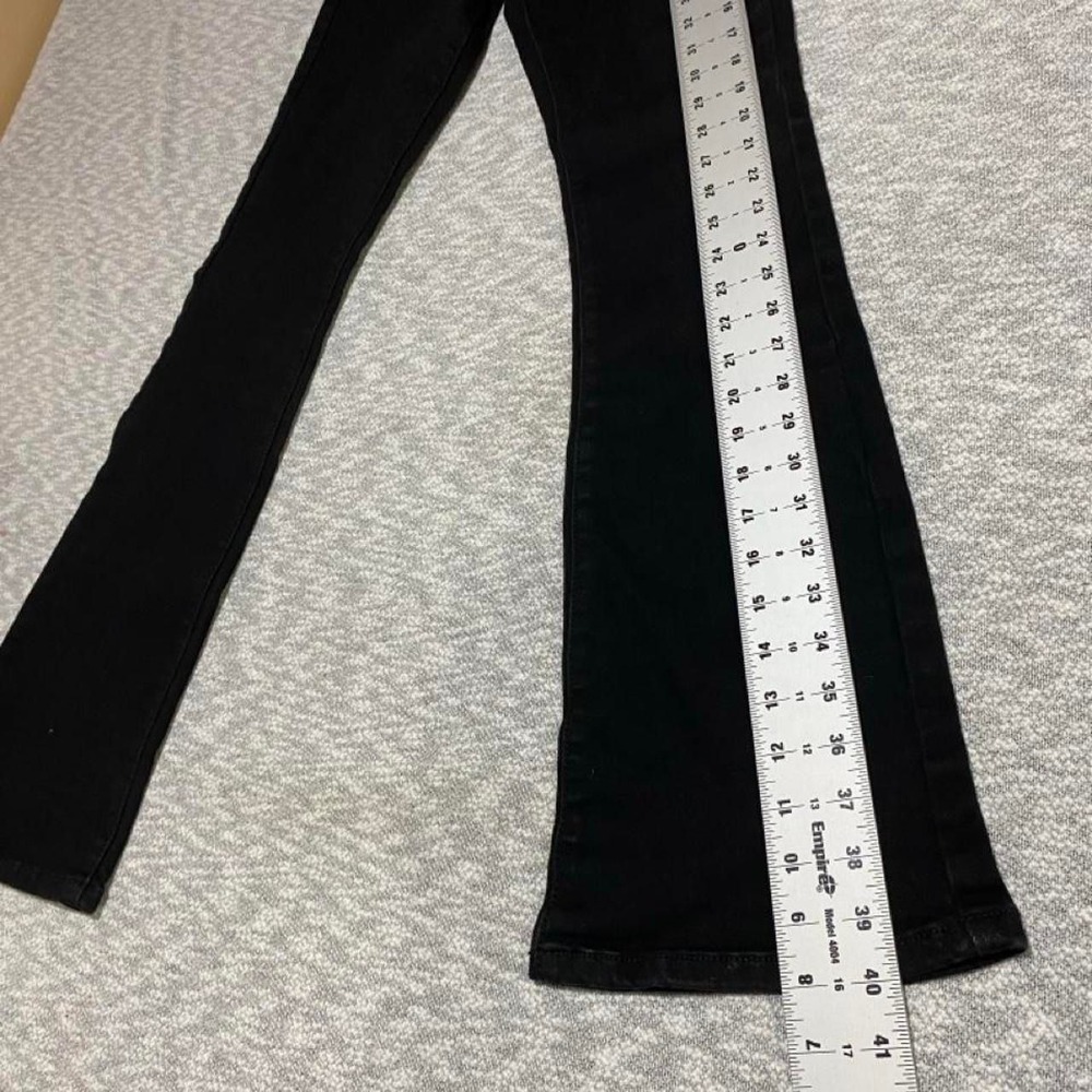H & Y Black low rise flare jeans Women 1/2 . SKU-B963#lowrise